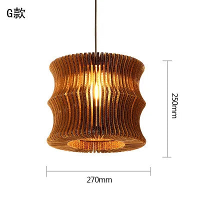DecorBites™ Chinese Paper Pendant Light for Restaurant Living Room, Southeast Asian Style