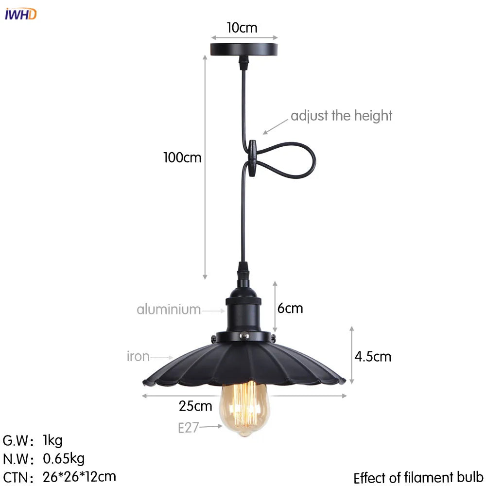 Lámparas colgantes LED Edison retro doradas DecorBites™ para comedor, sala de estar y decoración industrial