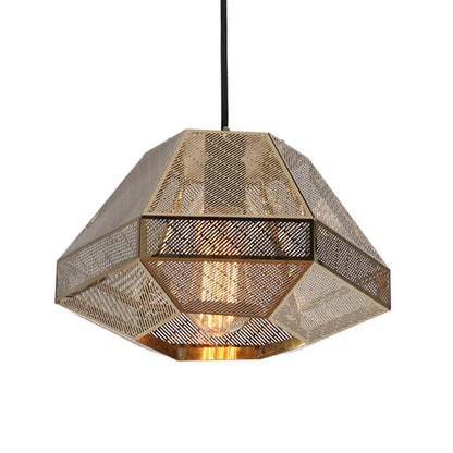 DecorBites™ LED Pyramid Pendant Lamp: Modern Diamond Drop Light for Bedroom & Restaurant