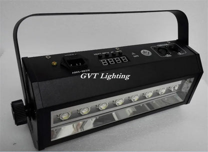 مصباح ستروب LED من DecorBites™ مزود بـ 8 مصابيح لإضاءة حفلات الديسكو والبار والدي جي