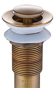 DecorBites™ Brass Pop Up Sink Drain - Antique Bathroom Brass Pop-up Drain