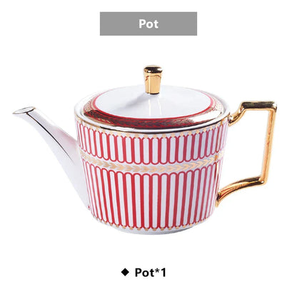 Juego de café y té DecorBites™ de porcelana dorada - Artículos de café de porcelana fina de lujo