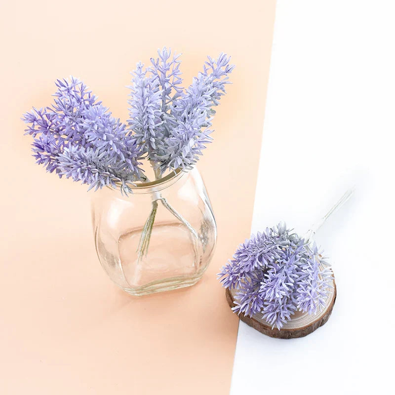 Decorbites™ Lavendel-Schaum-Kränze Heim-Hochzeitsdekoration Seidenblumen-Bouquet