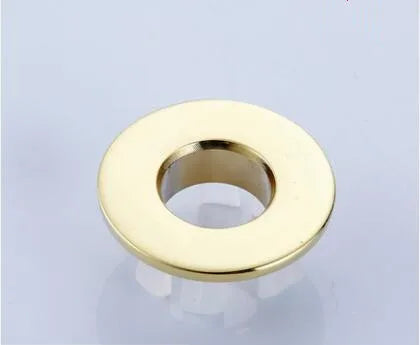 DecorBites™ Gold Brass Sink Overflow Cover Six-foot Ring Insert - Bathroom Basin Faucet
