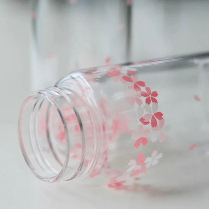 زجاجة مياه زجاجية من ديكوربايتس™ كاواي ساكورا، 310 مل، بتصميم حيوان كرتوني لطيف