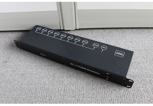 موزع ومضخم إشارة DMX من DecorBites™ بثمانية منافذ لمصابيح LED - مكرر وموزع إشارة