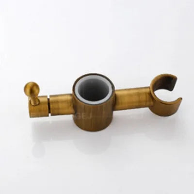 طقم دش نحاسي عتيق من DecorBites™: رأس دش مطري 8 بوصات، دش يدوي، خرطوم، صمام زاوية، حامل