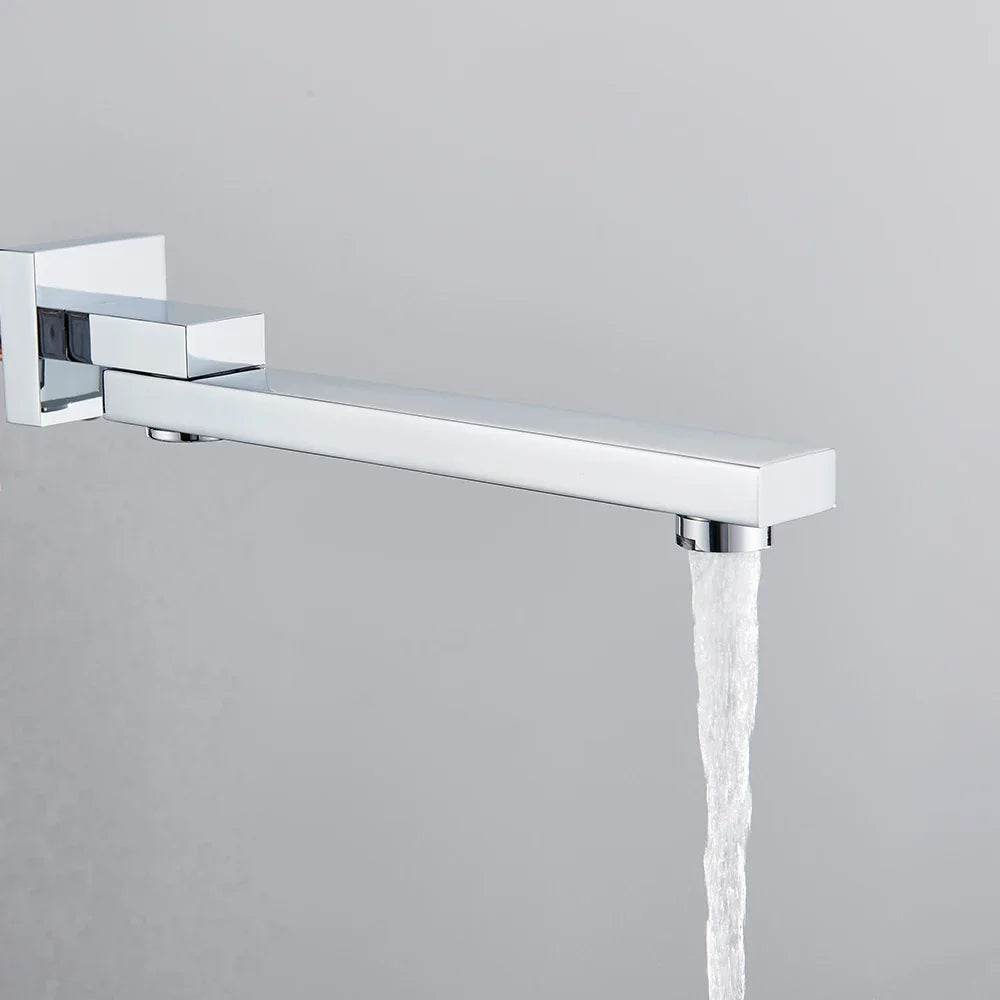 DecorBites™ Brass Chrome Wall Mounted Faucet Spout - Faucet Accessory WF14