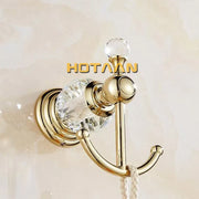Gold Crystal Robe Hook