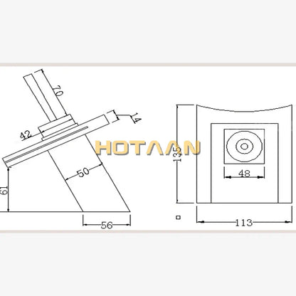 Grifo mezclador DecorBites™ de cobre cromado con efecto cascada para lavabo, con suministro de agua fría y caliente.