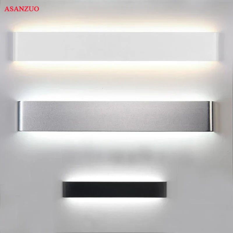 DecorBites™ LED Rectangle Wall Lamps: 110V 220V Indoor Living Room Bathroom Mirror Light