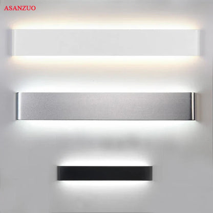 DecorBites™ LED Rectangle Wall Lamps: 110V 220V Indoor Living Room Bathroom Mirror Light