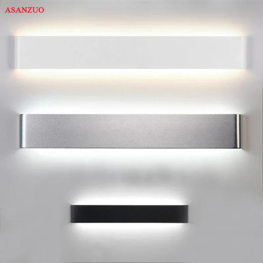 DecorBites™ LED Rectangle Wall Lamps: 110V 220V Indoor Living Room Bathroom Mirror Light