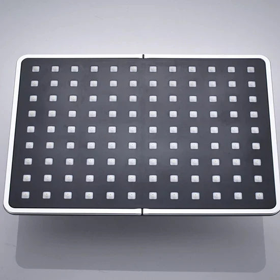 DecorBites™ Black Rainfall Shower Head with Handshower - Over-head Shower Sprayer