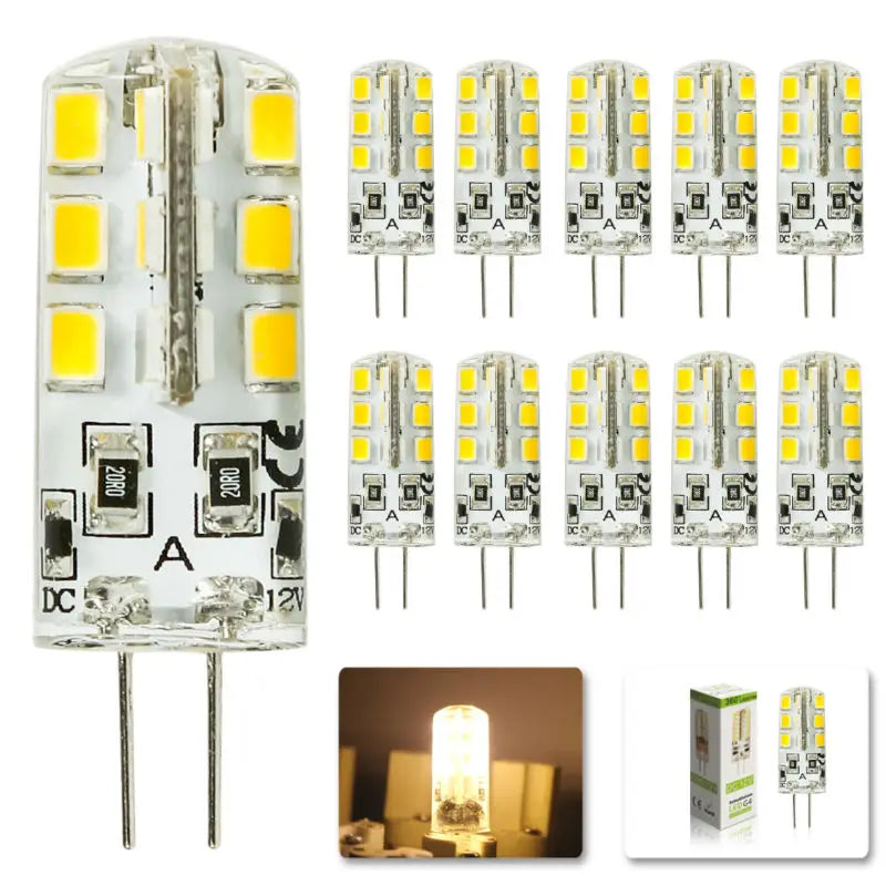 DecorBites™ LED G4 3W 2835 SMD Bulb 12V 220V 24LED Spotlight 10pcs/Lot