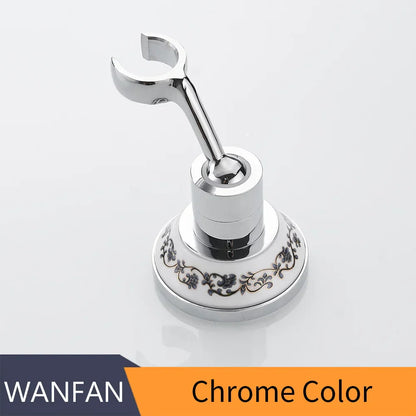 DecorBites™ Gold Brass Swivel Handheld Shower Holder Mounting Bracket for Bathroom Accessories