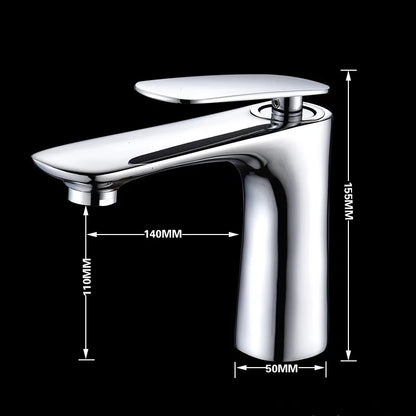 DecorBites™ Basin Faucet Hot&Cold Mixer Tap Brass Gold/Chrome/White/Red/Black for Bathroom Sink