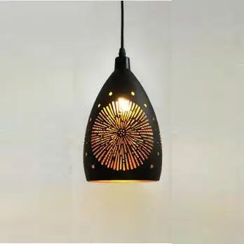 DecorBites™ Iron Cage Pendant Light - 12W LED, Modern Design for Living Room, Restaurant, Shop