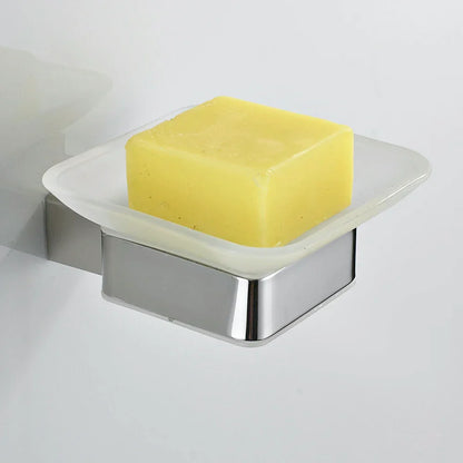 Jabonera de pared DecorBites™ con acabado negro - Soporte para jabón de baño