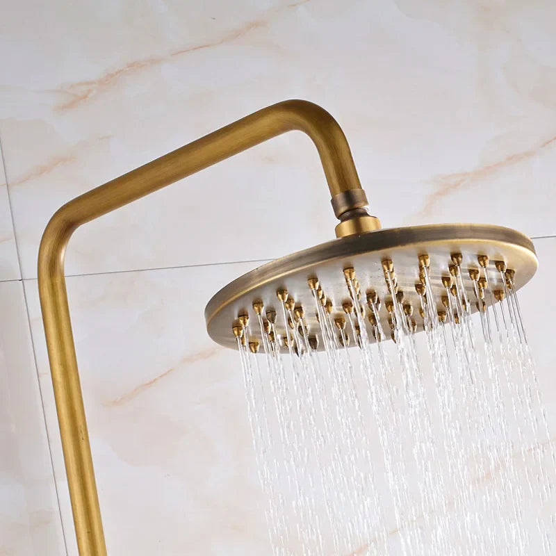 مجموعة خلاط دش عتيقة من DecorBites™ مع رأس دش مطري مقاس 8 بوصات ومقبضين