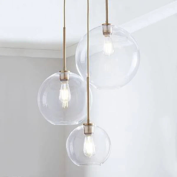 DecorBites™ Gradient Glass Ball Pendant Light for Kitchen Dining Living Room