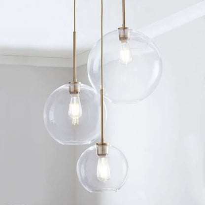 DecorBites™ Gradient Glass Ball Pendant Light for Kitchen Dining Living Room