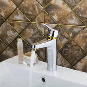 Decorbites™ Grifo Mezclador de Lavabo de Baño en Latón Cromado Dorado