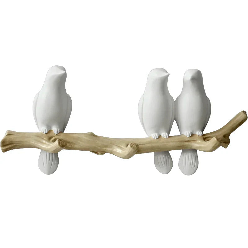 DecorBites™ Bird Resin Hanger: Living Room Coat Towel Hat Holder and Kitchen Hook