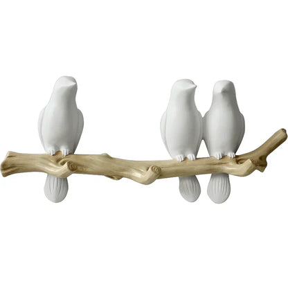 DecorBites™ Bird Resin Hanger: Living Room Coat Towel Hat Holder and Kitchen Hook
