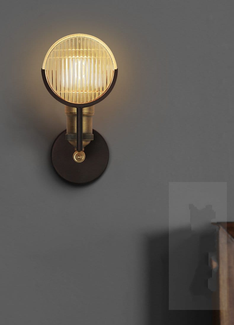 Lámpara de Pared LED de Vidrio Art Deco Moderno para Dormitorio y Vestíbulo