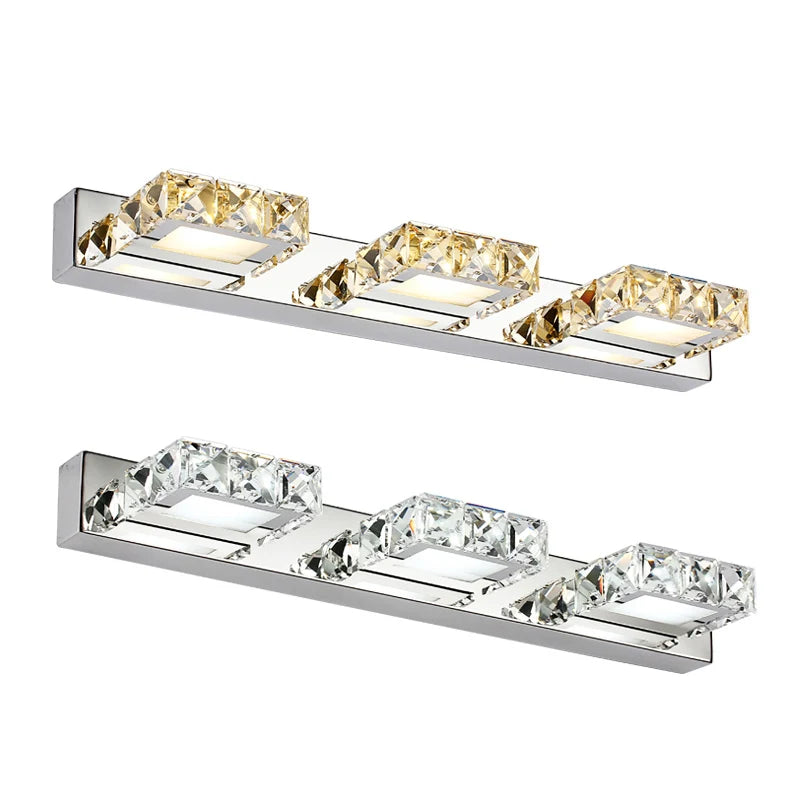 Lámpara de pared LED DecorBites™ con espejo de cristal para dormitorio, resistente al agua, controlador IC, 110 V/220 V CA