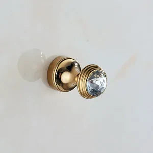 Gancho de pared DecorBites™ Crystal Chrome para batas y ropa de baño - Material de cobre