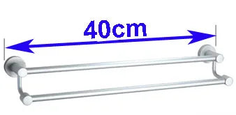 DecorBites™ Double Towel Bar: High Quality Aluminium Round Towel Holder for Bathroom