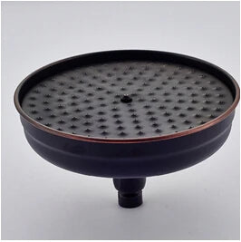 رأس دش نحاسي DecorBites™ مقاس 8 بوصات: بديل لصنبور الدش اليدوي لحمامك