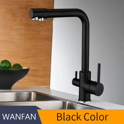 DecorBites™ Kitchen Faucet with Water Purification Features - Deck Mounted 360 Rotation