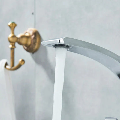 DecorBites™ Black Chrome Basin Faucet Single Handle Bathroom Mixer Tap