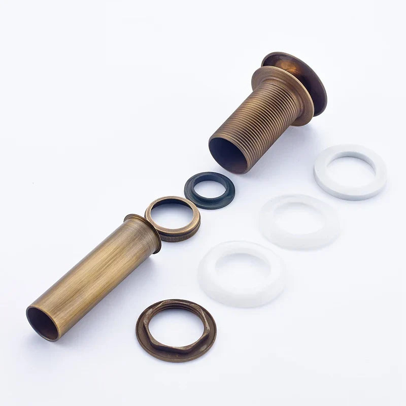 مصرف حوض الحمام المصنوع من النحاس العتيق DecorBites™‎ القابل للفتح لحوض السفينة