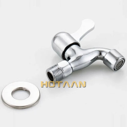 DecorBites™ Brass Washer Tap Bibcock Faucet - Single Handle Cold Water Washing Machine Bibcock