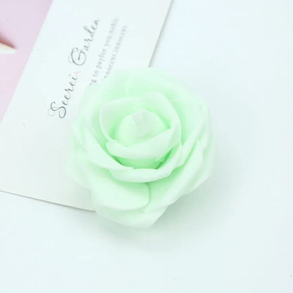 DecorBites™ Foam Roses Flower Wall Home Wedding Decoration Bridal Brooch Handmade Artificial Flowers