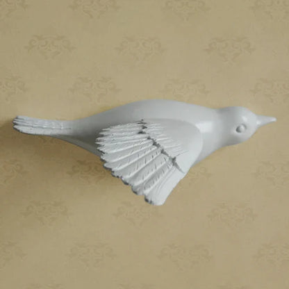 DecorBites™ Estatua de pájaro 3D de resina para decoración de pared en habitación infantil - Figura decorativa de animal