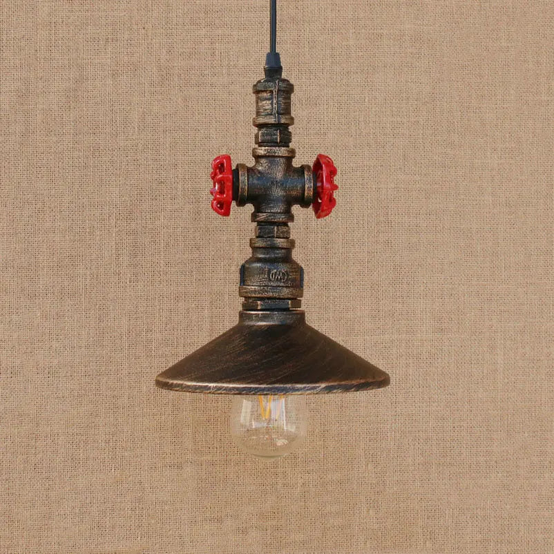 DecorBites™ Industrial Water Pipe Pendant Lamp for Dining, Bar, and Café