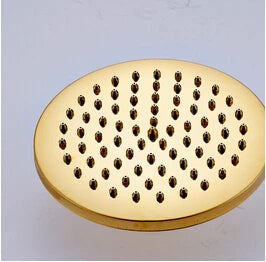 رأس دش نحاسي DecorBites™ مقاس 8 بوصات: بديل لصنبور الدش اليدوي لحمامك