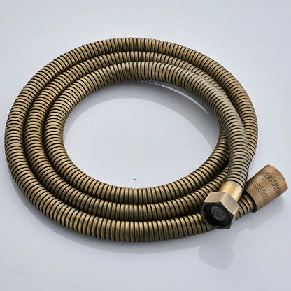 DecorBites™ Brass Shower Faucet Set with 8" Rain Shower Head, Hand Shower, Hose, Valve, Bracket