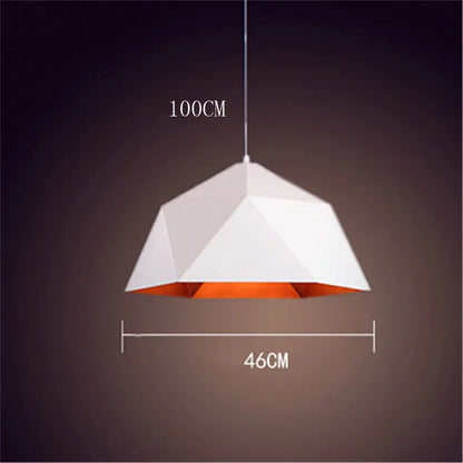 DecorBites™ Industrial Loft Pendant Light | Modern Iron Hanging Lamp for Kitchen | E27 Fixture