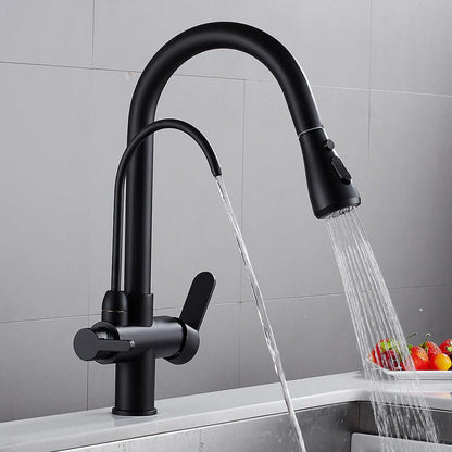 DecorBites™ Kitchen Faucet: Three Ways Sink Mixer Crane for Water Filter Tap
