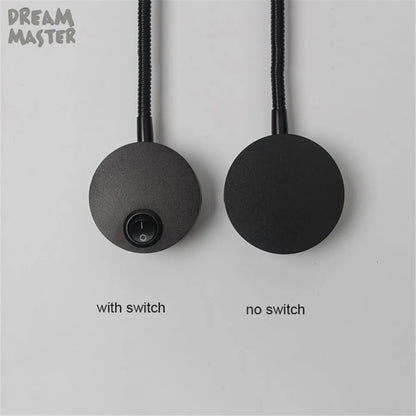 DecorBites™ LED Mirror Light Bedside Lamp | Modern Minimalist Wall Lighting in Black