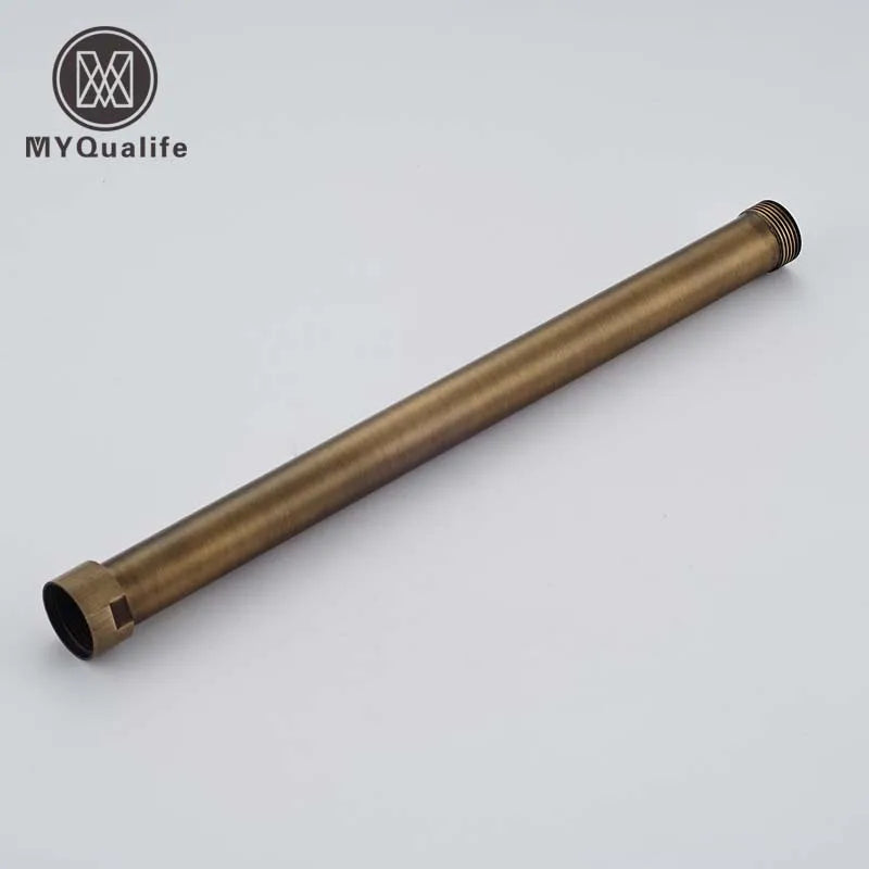 أنبوب تمديد صنبور دش نحاسي عتيق من DecorBites™ بطول 30 سم - قضيب أنابيب مرتفع