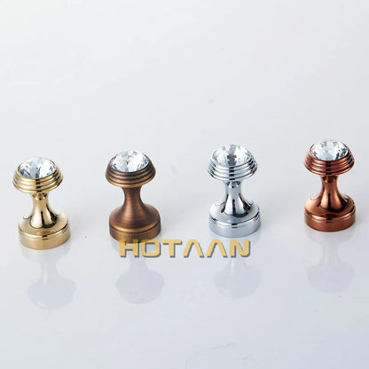 Gancho de pared DecorBites™ Crystal Chrome para batas y ropa de baño - Material de cobre