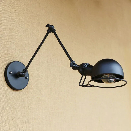 DecorBites™ Industrial Vintage Wall Sconce Swing Arm Light Fixture