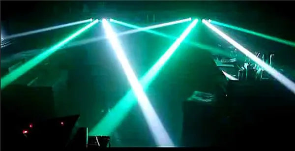 Decorbites™ Acht-Augen-LED-Strahl-Scan-Bühnenlicht: Vier-Strahl-Leiste Disco-Party-Effekt